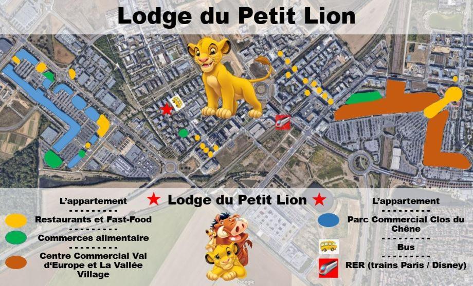 Lodge Du Petit Lion Proche Disneyland Paris Montevrain Luaran gambar